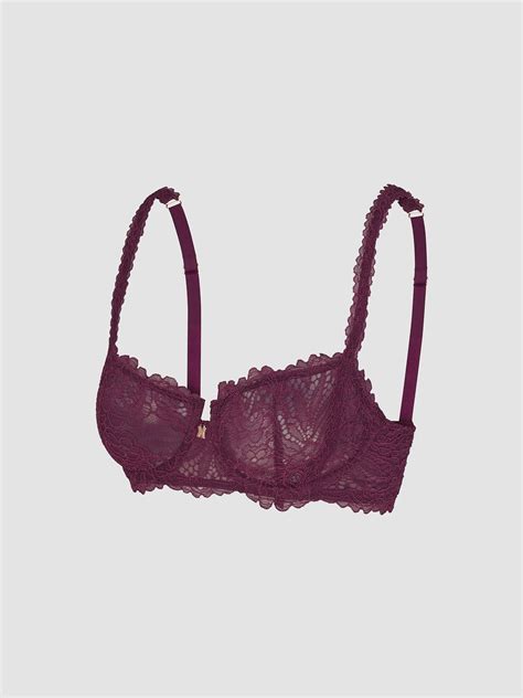 Romantic Corded Lace Unlined Balconette Bra In Purple Savage X Fenty