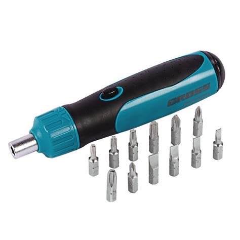 Отвертка реверсивная, механизм SmartPush, 12 шт., S2 Gross 11611 купить