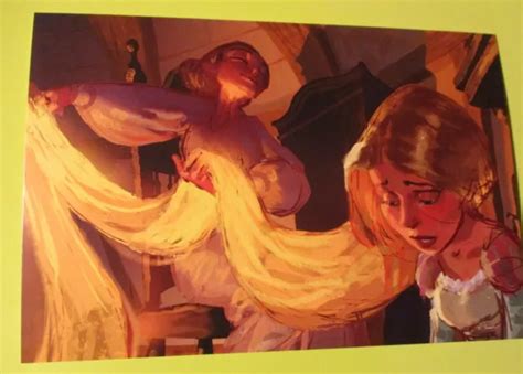 MOTHER GOTHEL WITH Rapunzel Tangled Concept Art Disney Villain Postcard