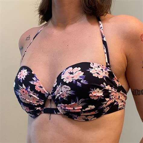 Xhilaration Floral Bikini Swimsuit Top Multi Off Retail From Bri