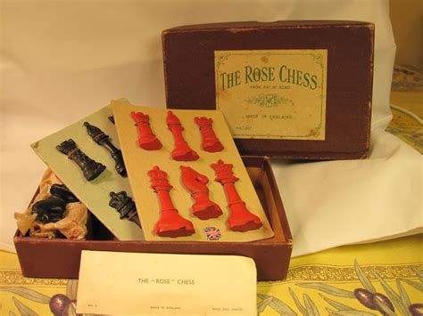 The Rose Chess Set In Original Box