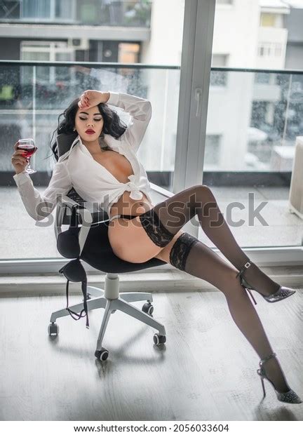Attractive Woman Black Lingerie Long Legs Stock Photo Shutterstock