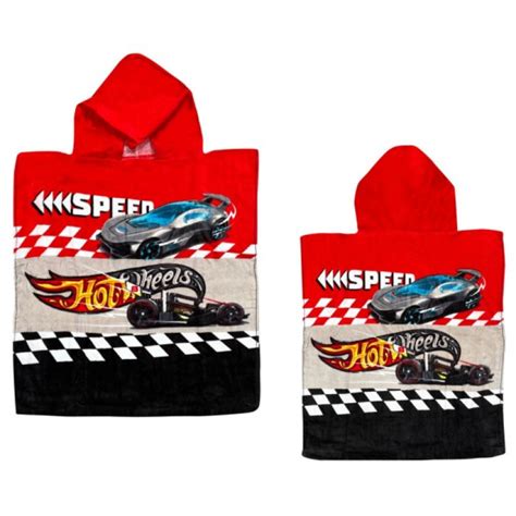 Παιδικό Poncho 55x110 cm Carbotex Hot Wheels HW202024 Filinda Marketplace
