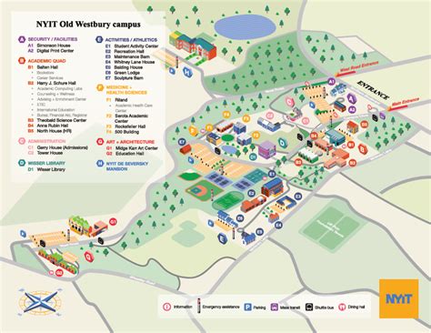 New York Institute Of Technology Campus Map Behance
