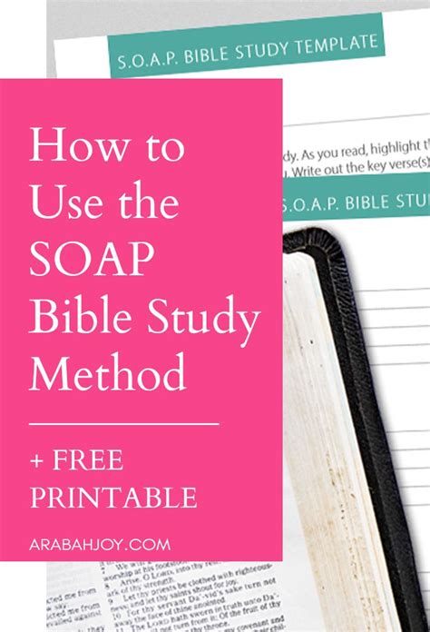 How To Use The SOAP Bible Study Method In 2021 Soap Bible Study