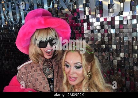 Moscow The Stylist Sergey Zverev And The Singer The Actress Anna Kalashnikova At The Hot