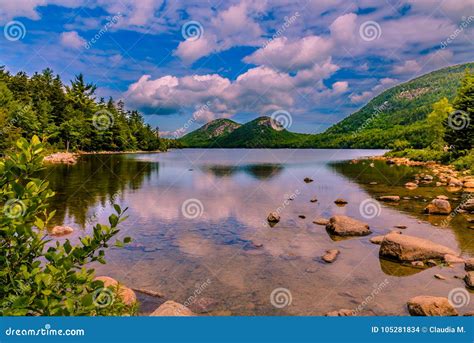 Jordan Pond Acadia National Park In Maine Stock Photo Image Of