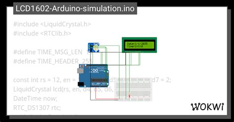 LCD1602 Arduino Simulation Ino Copy Wokwi ESP32 STM32 Arduino Simulator