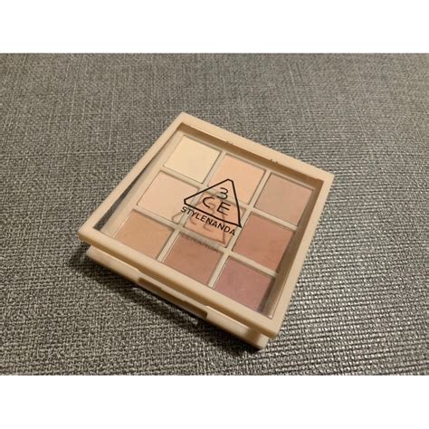 3CE 九色紛呈眼影盤 Multi Eve Color Palette 8 5g 二手 裸粉奶茶盤 DEAR NUDE 蝦皮購物