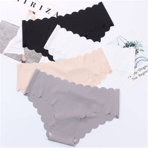 Bs Pcs Women Soft Ice Silk Seamless Panty Smooth Summer Lingerie Random Color Shopee