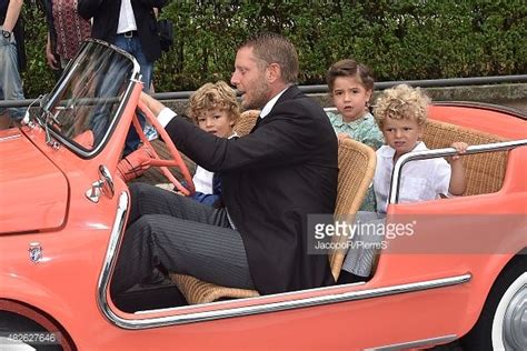 Lapo Elkann Oceano Elkann Leone Elkann And Vita Elkann Are Seen On