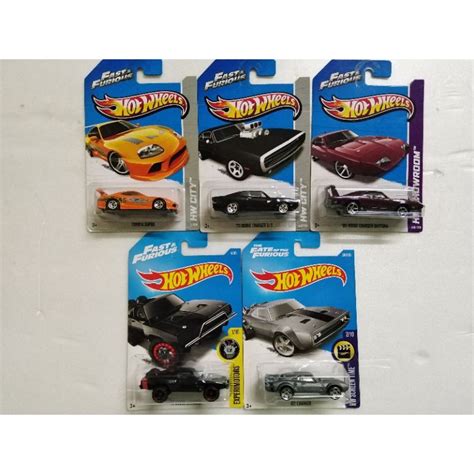 Hot Wheels Fast Furious Set For Toyota Supra Dodge Charger R T Dodge Charger