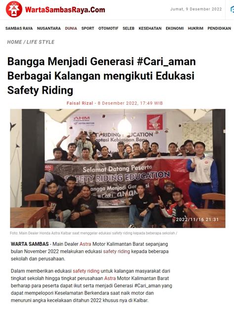 Bangga Menjadi Generasi Cari Aman Berbagai Kalangan Mengikuti Edukasi