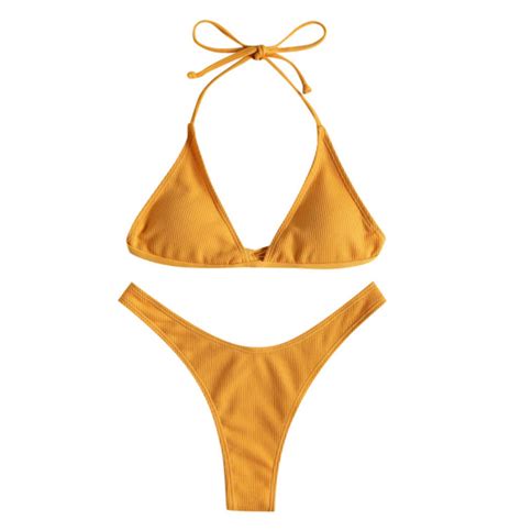 Bikini Two Piece Highwasit Bikini Set Swimwear Swimsuit For Women Shopee Philippines