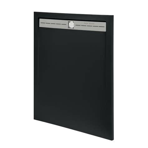 Поддон для душа с бортиком 120/80 Royal Shower черный искусственный ...