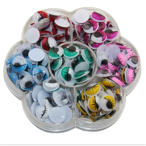 Aliexpress.com : Buy 210Pcs 8mm/10mm Toy Eyes Multi color With Eyelash ...