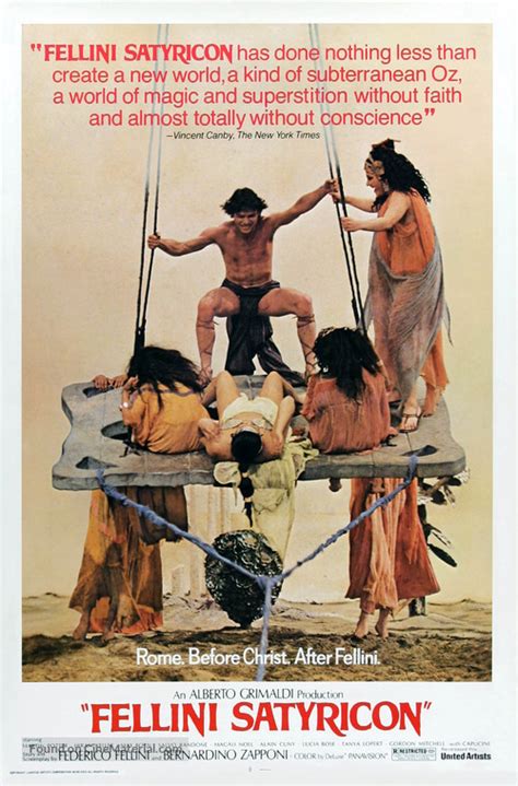 Fellini Satyricon 1969 Movie Poster