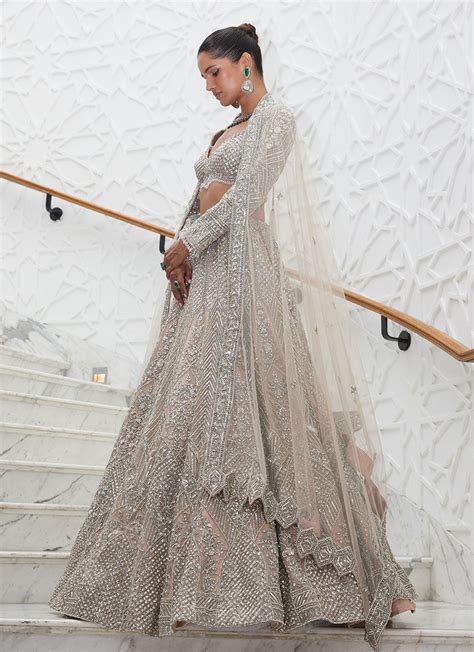 NUDE NET LEHENGA CHOLI SET Meraki