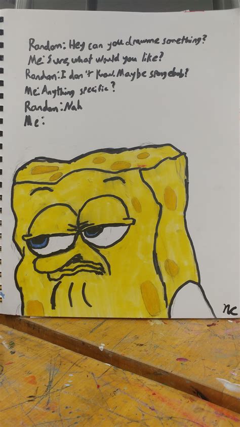 Spongebob Meme Drawing