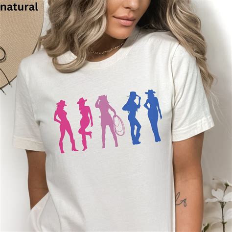 Coastal Cowgirl Bisexual Pride Shirt Western LGBTQIA Western Bi Sexual Pride Cowgirl Lesbian
