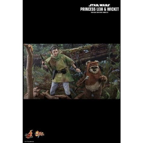 Hot Toys Th Scale Mms Star Wars Return Of The Jedi Princess Leia And Wicket Collectible