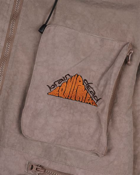 Cropped Hunting Jacket Tan Brain Dead