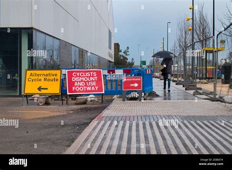 Pedestrian And Bicycle Detour Hi Res Stock Photography And Images Alamy