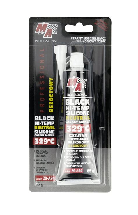 MOJE AUTO SILIKON BEZOCTOWY CZARNY 329°C - 85g - MOJE AUTO ...