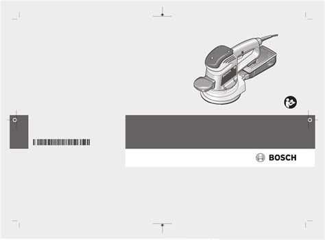 Mode Demploi Bosch GEX 150 AC Professional Ponceuse Excentrique