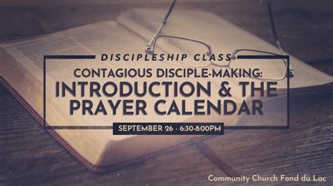 Contagious Disciple Making Introduction And The Prayer Calendar