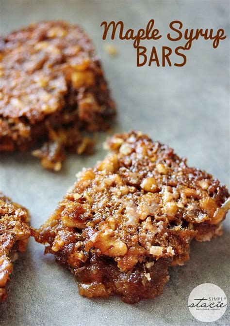 Easy Maple Syrup Bars Gooey Delicious Simply Stacie Artofit