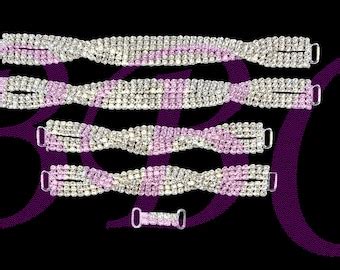 Crystal Rhinestone Bikini Connector Pc Set NPC IFBB Competition Bikini Etsy