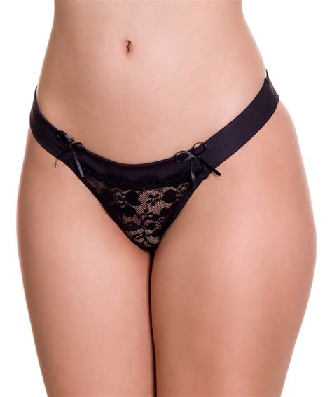 Calcinha De Renda Transparente Na Frente Lingerie Sexy Mercado Livre
