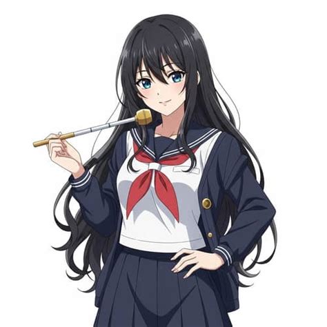 Anime Kobayashi Bikini Waifu At Beach Colorful 2D Animation Character AI Art Generator