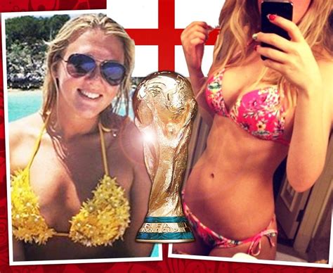 World Cup England Fans Flaunt Tattoos And Glitter Boobs Daily Star