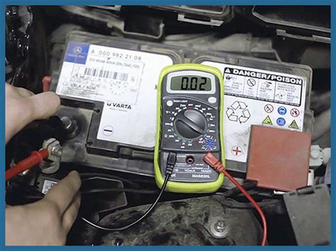 Проверка утечки тока в автомобиле мультиметром