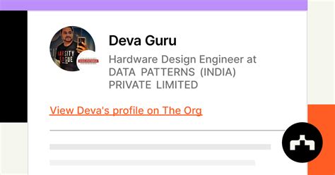 Deva Guru Hardware Design Engineer At Data Patterns India Private
