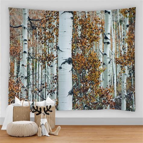 Nature Wall Tapestry Mandala Tree Forest Landscape Boho Room Decor