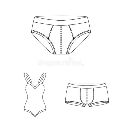 Objet D Isolement De Bikini Et De Symbole De Mode Placez Du Symbole Boursier De Bikini Et De