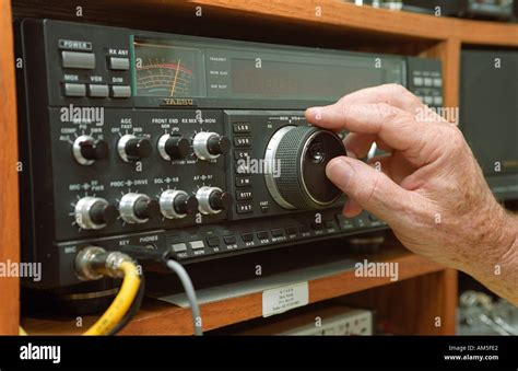 Amateur HAM Radio Enthusiast Stock Photo Alamy