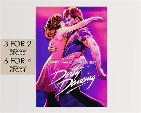 Dirty Dancing 1987 Poster Movie Poster Art Film Print Gift Etsy UK