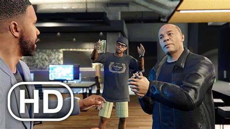 GTA 5 ONLINE The Contract DLC Dr Dre Meets Lamar Cutscene Grand Theft