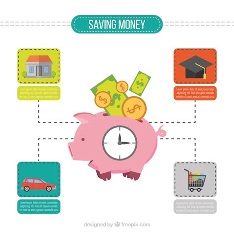 savings program vectors illustrations