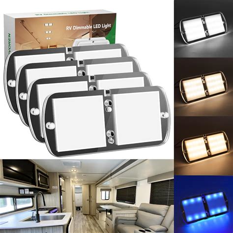 Amazon RVOREN RV Interior Ceiling Light 12V LED Light Fixture For