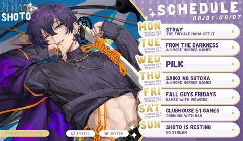 Ft On Twitter Rt Shxtou Hey Babe New Shoto Schedule Just