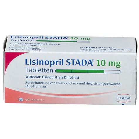 Lisinopril Stada® 10 Mg 50 St Mit Dem E Rezept Kaufen Shop Apotheke