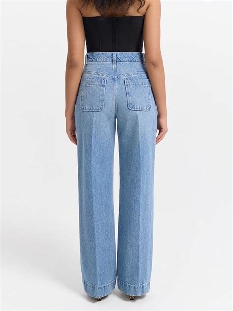 Купить джинсы женские с высокой посадкой (коллекция весна-лето 2024 ...