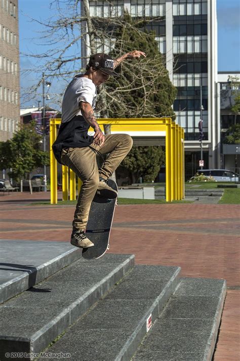 Skateboarder Skateboard Street Photo Leather Pants