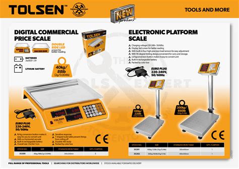 ELECTRONIC PLATFORM SCALE 100kg/300kg – Tolsen Tools Philippines