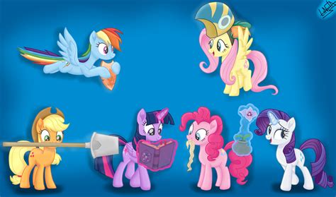Shadow Play S7 Ep 25 Mane 6 Pillars By Liniitadash23 On Deviantart